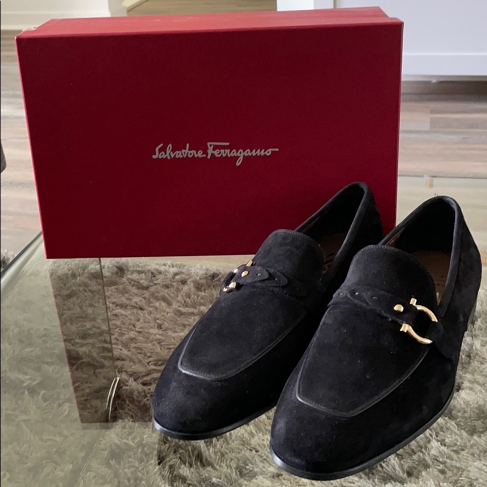 *NEW* Salvatore Ferragamo Alessio Suede Dress Shoe